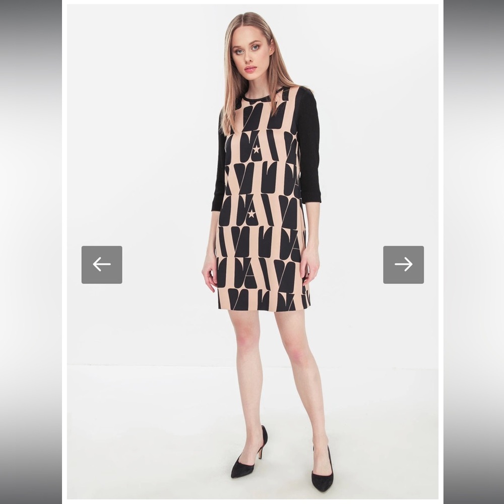 🤩nwt Marella ARTEN VITA LONG SLEEVE JERSEY DRESS IT42